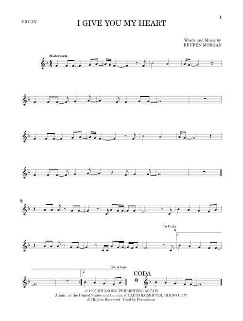 I Give You My Heart - Hillsong Worship (Violin Solo)