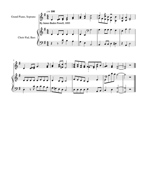 Hark! how the bells at the midnight hour - James Baden Powell