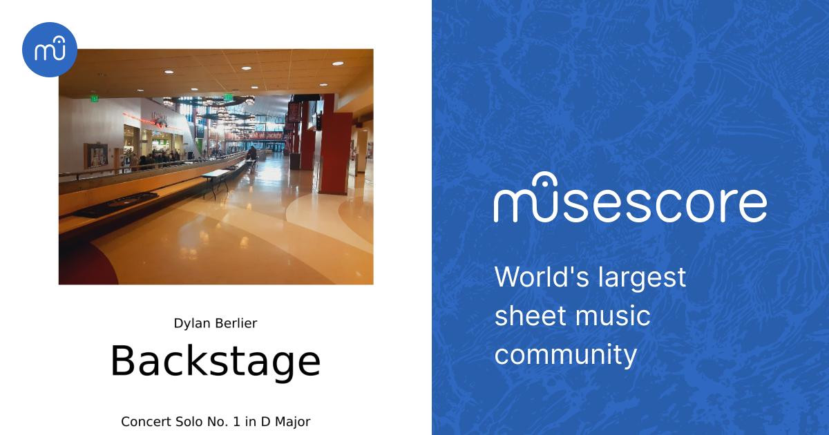 Backstage Sheet Music for Piano (Solo) | MuseScore.com