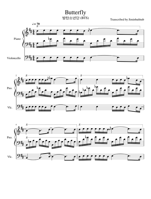 BTS - Butterfly for Cello