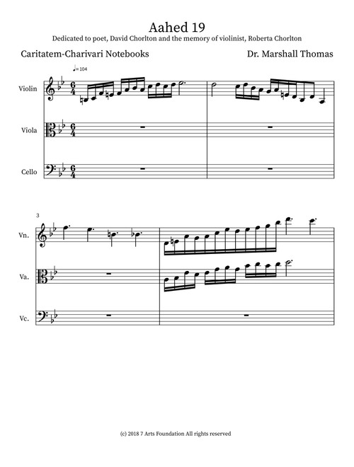 Aahed 19 - Celebrity Chamber Players (Small Ensemble)