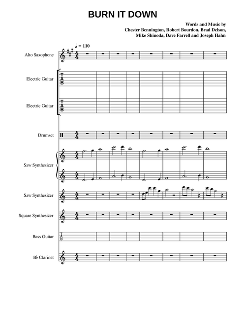 Burn it Down - Linkin Park (with guitar tabs)