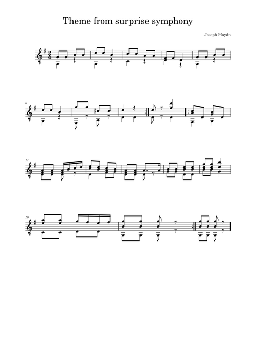 Surprise Symphony – Joseph Haydn