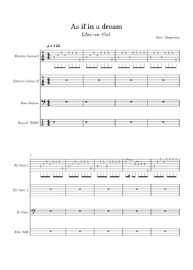 Free L'Arc~en~Ciel sheet music | Download PDF or print on