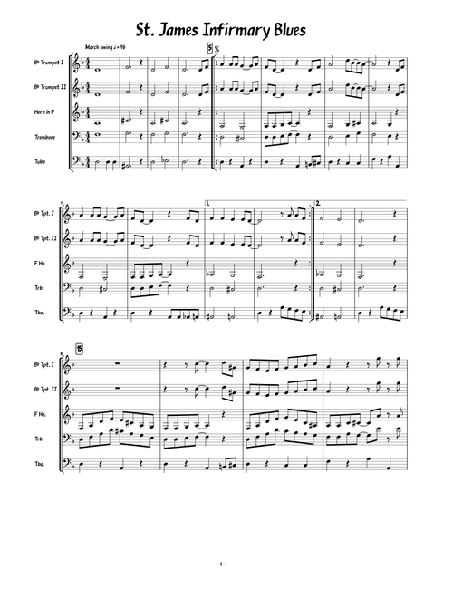 St. James Infirmary (CHS Polka)