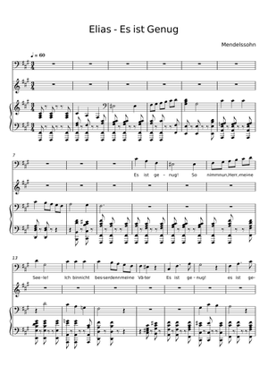 Elijah, 15. - Oratorium Felix Mendelssohn Bartholdy Sheet Music