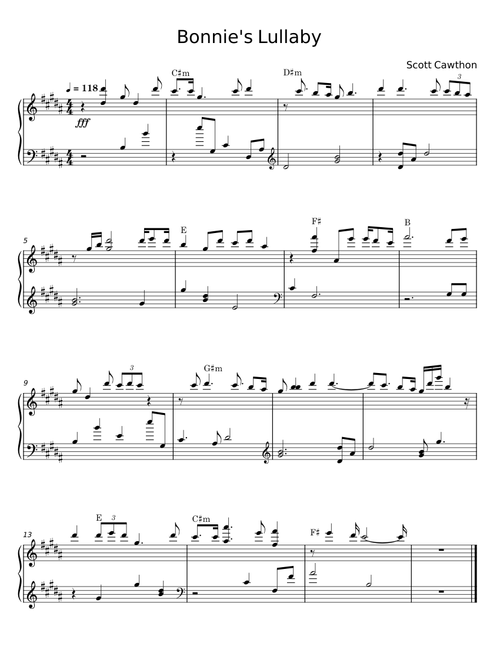 Bonnie's Lullaby - Scott Cawthon