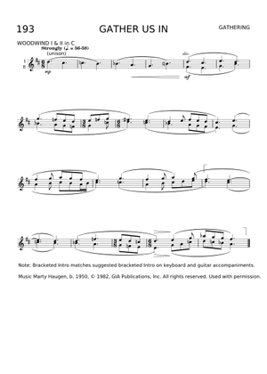 Gather us in Sheet Music with Chords for Piano, Voice (other) (Piano ...