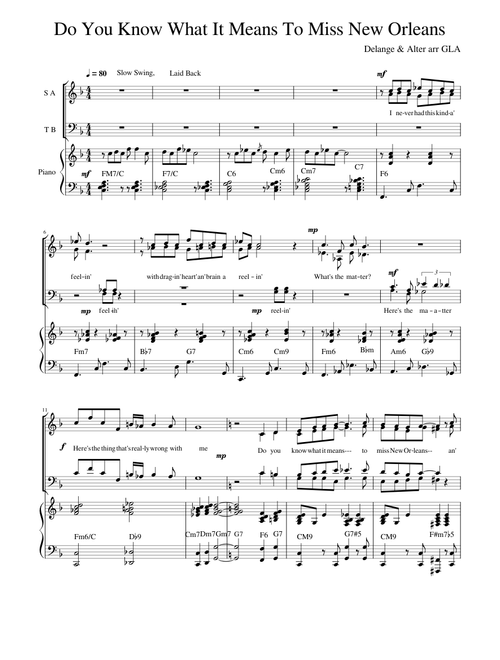 Do you know what it means to miss new orleans – Louis Armstrong