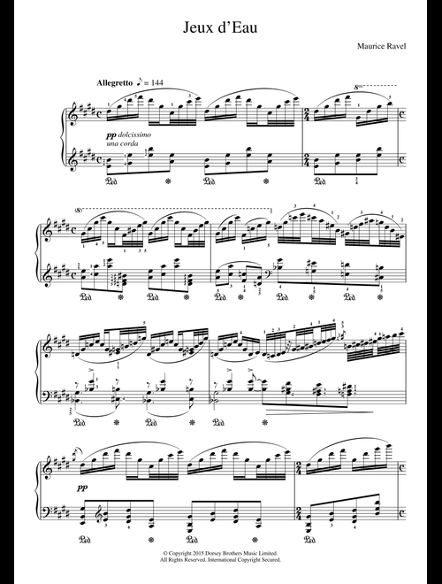 Jeux D'eau - Maurice Ravel (Piano Solo)