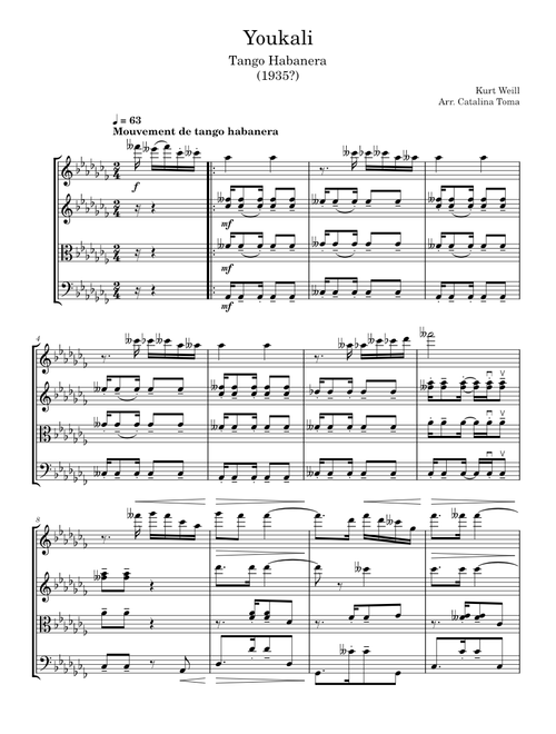 Youkali – Kurt Weill