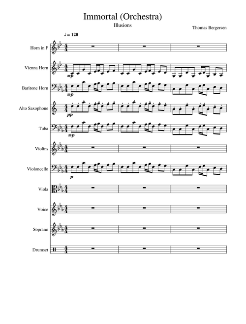 Thomas Bergersen - Illusions - Immortal [Orchestral transcription] [ Version 1]