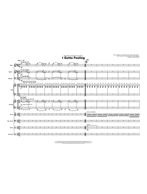 I Gotta Feeling (Arr. Daryl McKenzie) - The Black Eyed Peas (Large Ensemble)