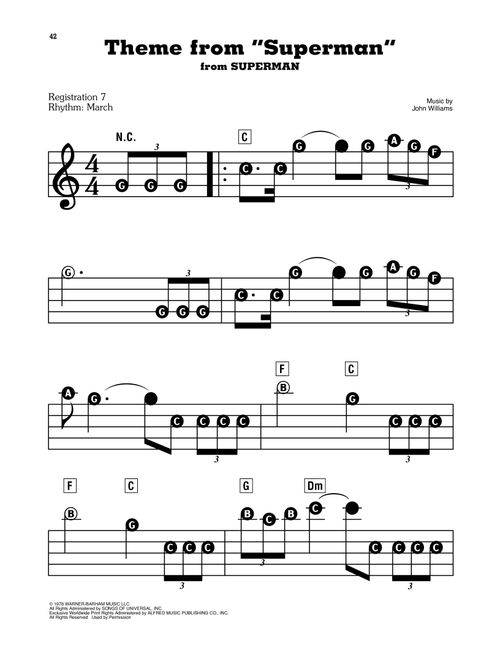Theme From "Superman" - John Williams (E-Z Play Today)