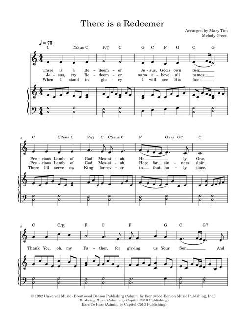 There is a Redeemer – Keith Green