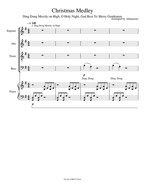 Christmas Medley (Ding Dong Merrily on High, O Holy Night, God Rest Ye Merry Gentlemen)