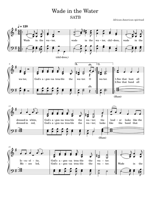 Wade in the Water – Anonimo Wade_in_the_Water_SATB