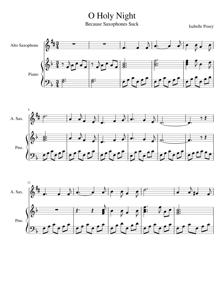 o-holy-night-sheet-music-for-piano-saxophone-alto-solo-musescore-com for O Holy Night Sheet Music Printable Free O Holy Night Sheet Music for Piano, Saxophone alto (Solo) | MuseScore.com for O Holy Night Sheet Music Printable Free