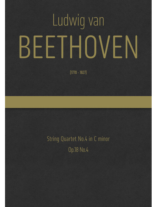 Beethoven - String Quartet No.4 in C minor, Op.18 No.4 (Arr. J.G. Cucó Barber) - Ludwig van Beethoven (String Quartet)