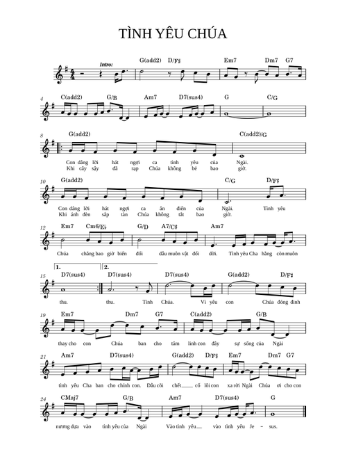 Tình Yêu Chúa