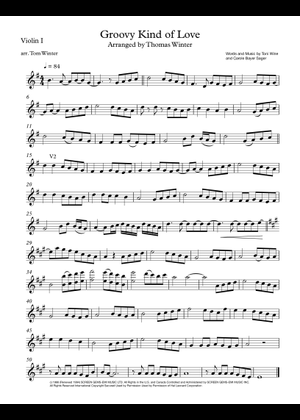 Play Official version of A groovy kind of love Sheet Music by