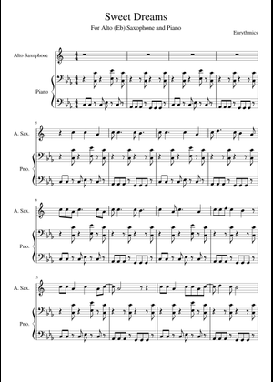 Sweet Dreams Sheet Music for Piano (Solo) easy | MuseScore.com