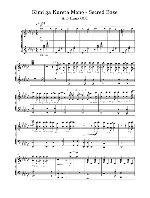 Kimi ga Kureta Mono - Secret Base