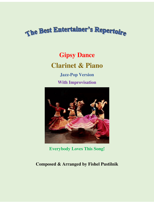 "Gipsy Dance"-Piano Background for Clarinet and Piano (with Improvisation)-Video - Fishel Pustilnik (Clarinet and Piano)