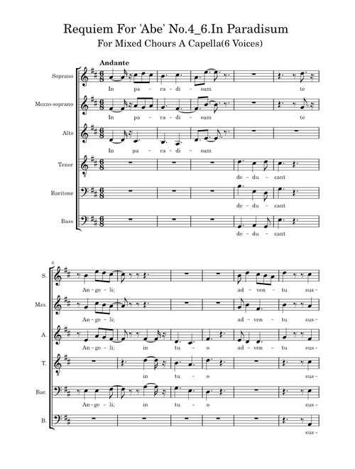 Requiem For 'Abe' No.4 – 2933 Ⅵ.In Paradisum