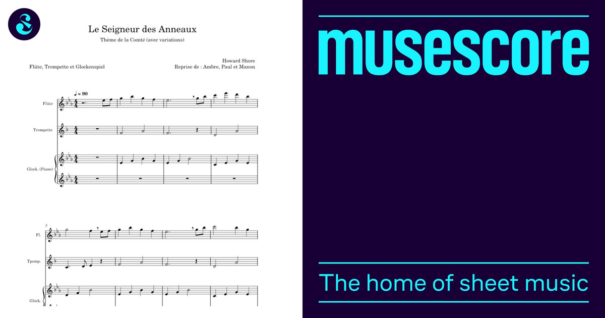 Le Seigneur des Anneaux - Howard SHORE Sheet Music for Flute