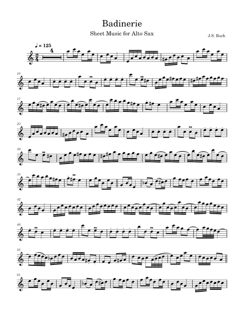 Badinerie – Johann Sebastian Bach Badinerie