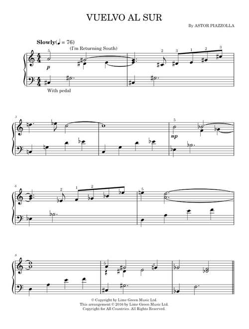 Vuelvo Al Sur - Astor Piazzolla