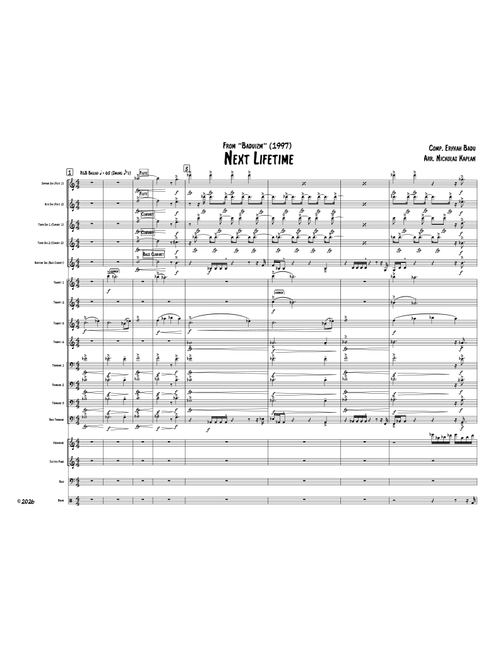 Next Lifetime (Arr. Nickolas Kaplan) - Erykah Badu (Jazz Ensemble)