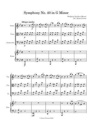 Symphony No.40 in G minor, K.550 - Wolfgang Amadeus Mozart Sheet