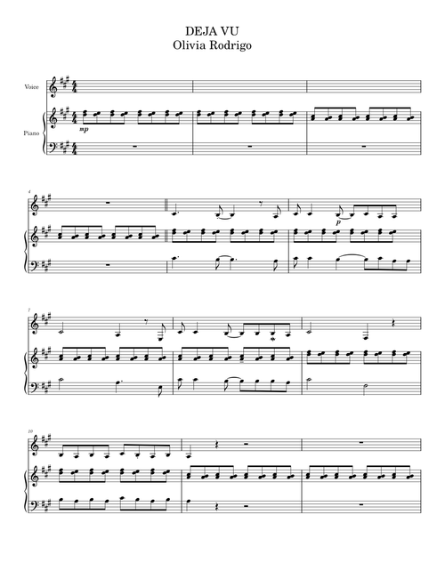 Deja vu – Olivia Rodrigo