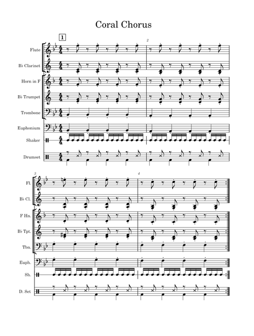 Coral Chorus for Beginning Band