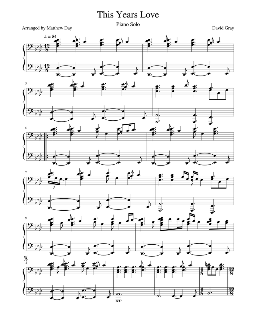 David Gray This Years Love Lyrics