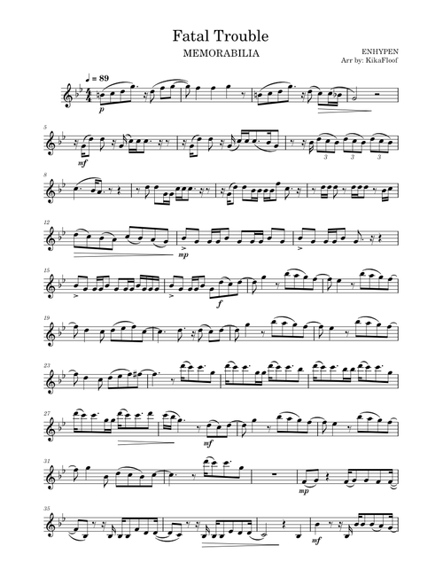Fatal Trouble – ENHYPEN -Violin-
