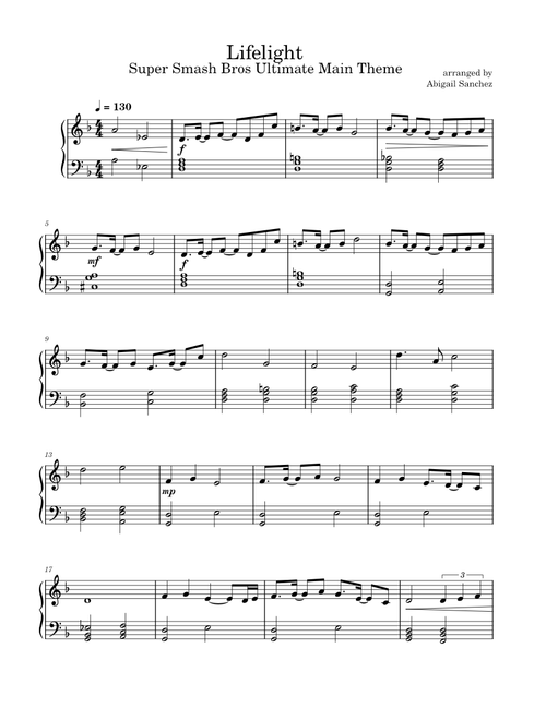 Lifelight – Hideki Sakamoto arr. by Abigail Sanchez & Jose Hernandez