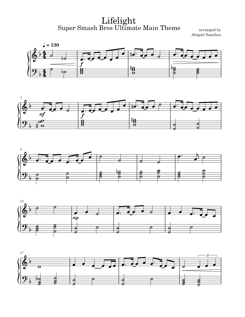 Lifelight Hideki Sakamoto arr. by Abigail Sanchez & Jose Hernandez