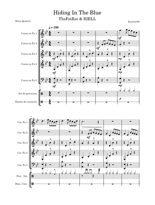 Hiding In The Blue – TheFatRat (Horn Quintet)