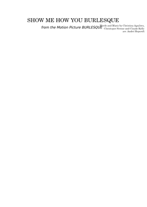 Show Me How You Burlesque Sheet Music for Trombone, Tuba