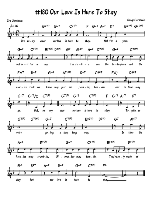 Our Love Is Here To Stay (Arr. John Fries) - Jonathan Simon (Piano-Vocal-Guitar (Piano Accompaniment))