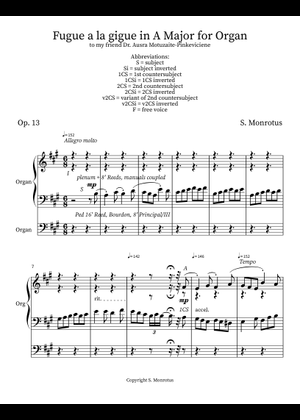 Play Official version of Fugue in G major, BWV 576 Sheet Music by