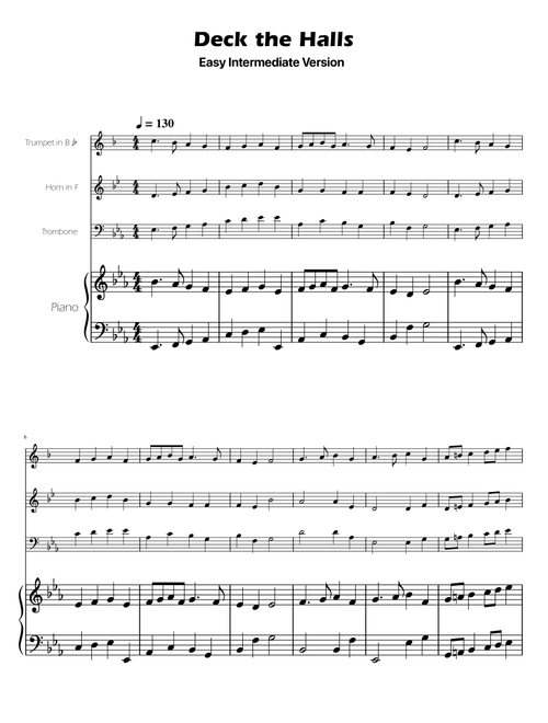Deck The Halls - Brass Trio w/ Piano (Arr. Ygor Nunes) - Thomas Oliphant (Brass Ensemble)