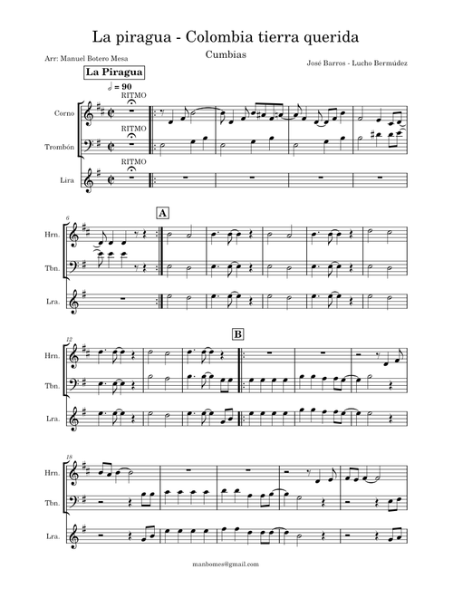 La Piragua – Jose Barros - Colombia tierra querida - Lucho Bermúdez