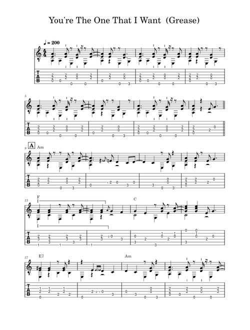 You're The One That I Want (from Grease) – John Travolta, Olivia Newton-John