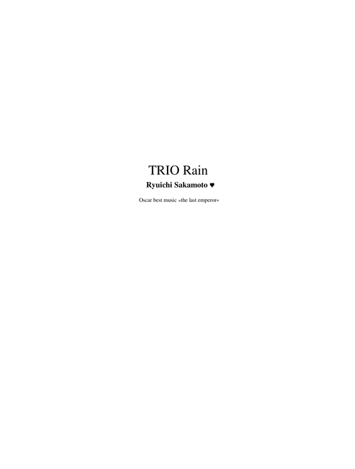 Rain-Trio