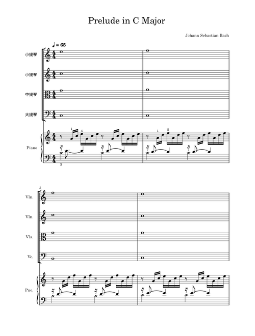 Prelude and Fugue in C major, BWV 846 – Johann Sebastian Bach Prelude in C Major Johann Sebastian Bach