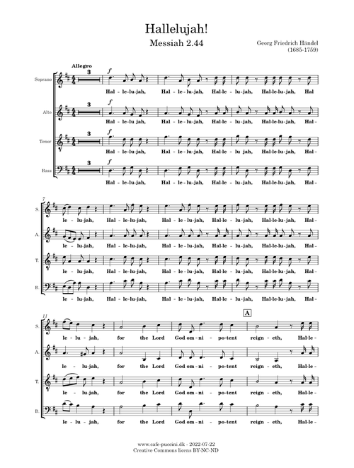 Messiah, 2.44 Hallelujah! - Händel